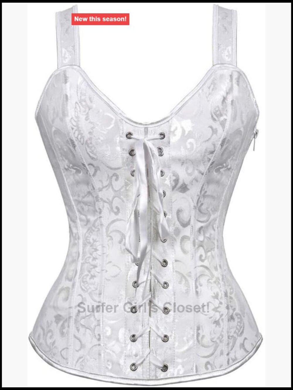 Waist Trainer Corset with Steel Bones Spandex Shapewear